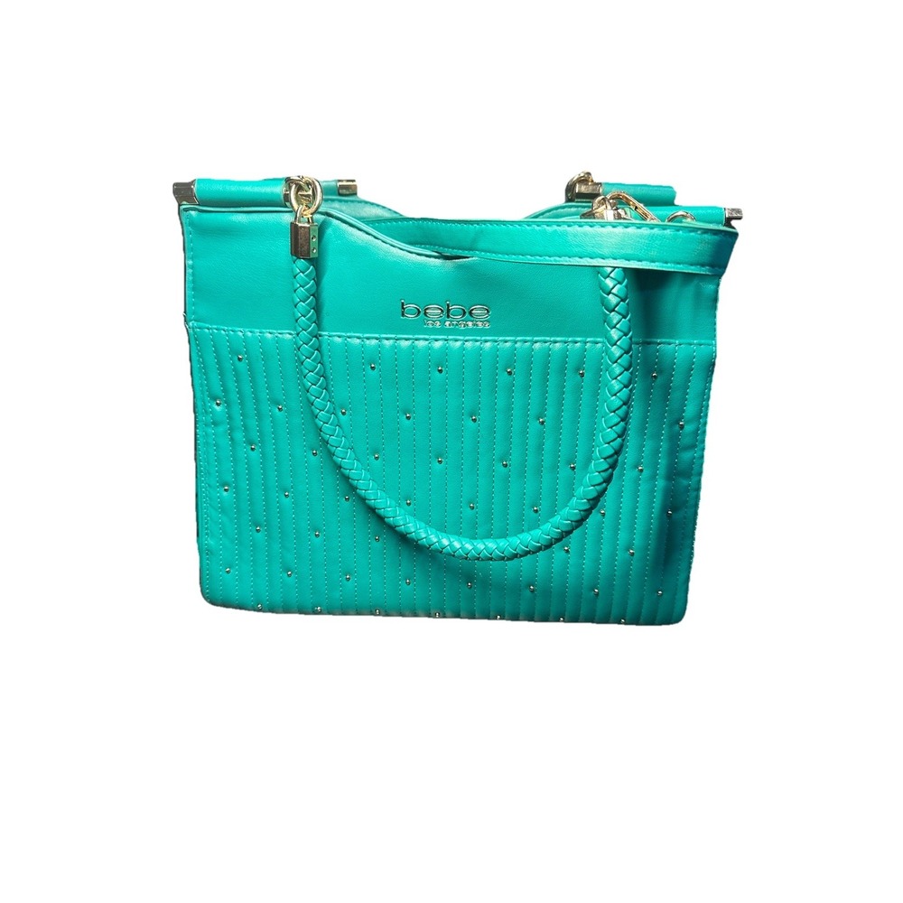 Carteras de Mujer Marca Bebe Turquoise purse Shoulder Strap EUC